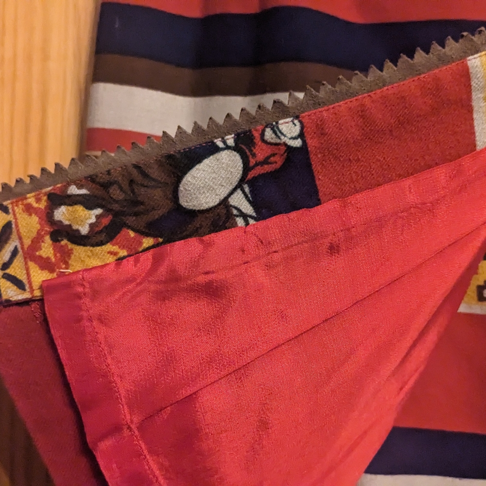 Breeches 90's Cowboy Fabric Cotton Mini Wrap Skirt- Size 10 - Picture 2 of 6